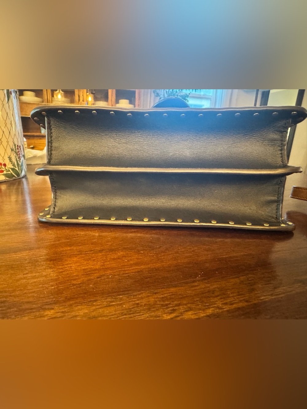 Coach Beat 4595 Colorblock with Rivets, Suede and Leather Crossbody Bag - Picture 9 of 14